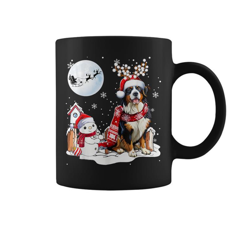 Bernese Mountain Dog Christmas Snowman Xmas Lights Tassen