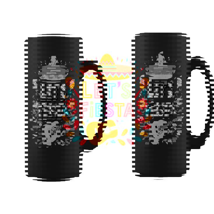 Cinco De Mayo Let's Fiesta Sombrero Hat Women Coffee Mug