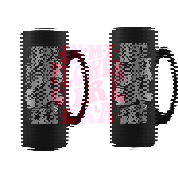 Cute In My Flower Girl Era Retro Groovy Flower Coffee Mug