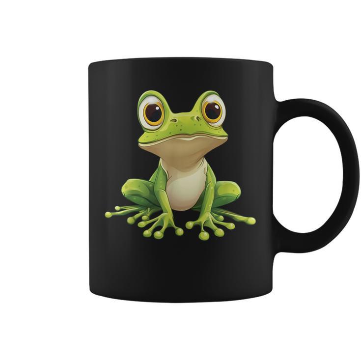 Frog With Big Eyes Frog Motif Tassen