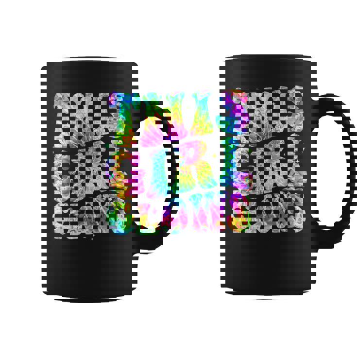Girl Tie Dye This Girl Glows 80'S 90'S Coffee Mug