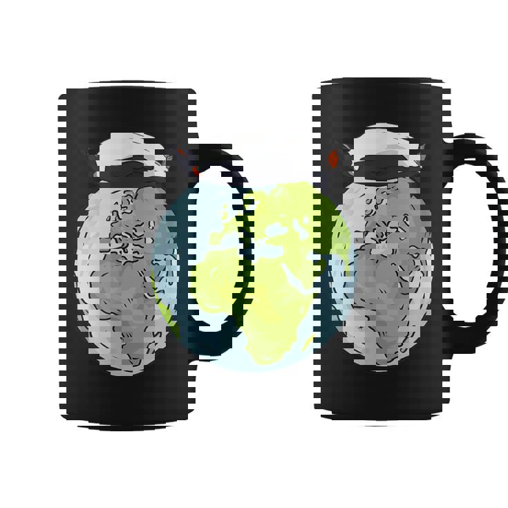 Lying Penguin Protection Earth Day Coffee Mug