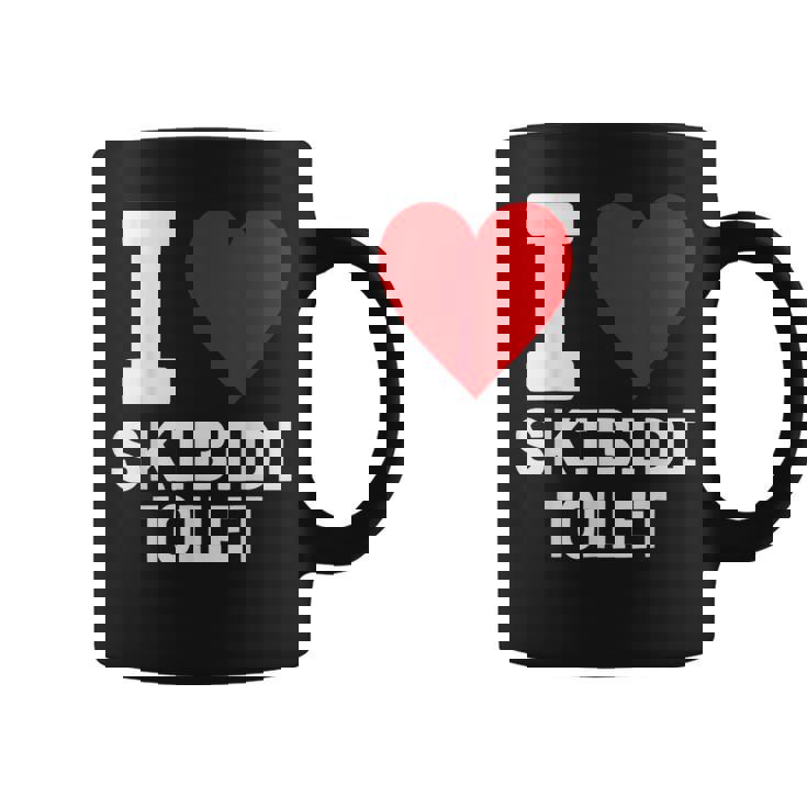 Meme Lover I Heart Skibidi Toilet For And Women Coffee Mug