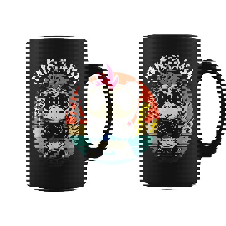 Punk Panda Música Punk Rock Rocker Punker Taza de café