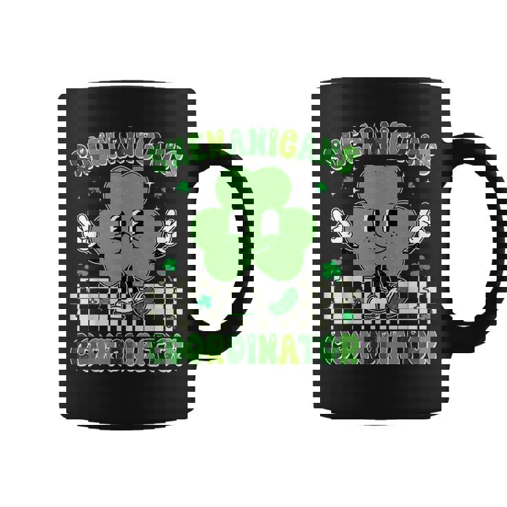 Shenanigans Squad Teacher Retro St Patrick's Day Coffee Mug