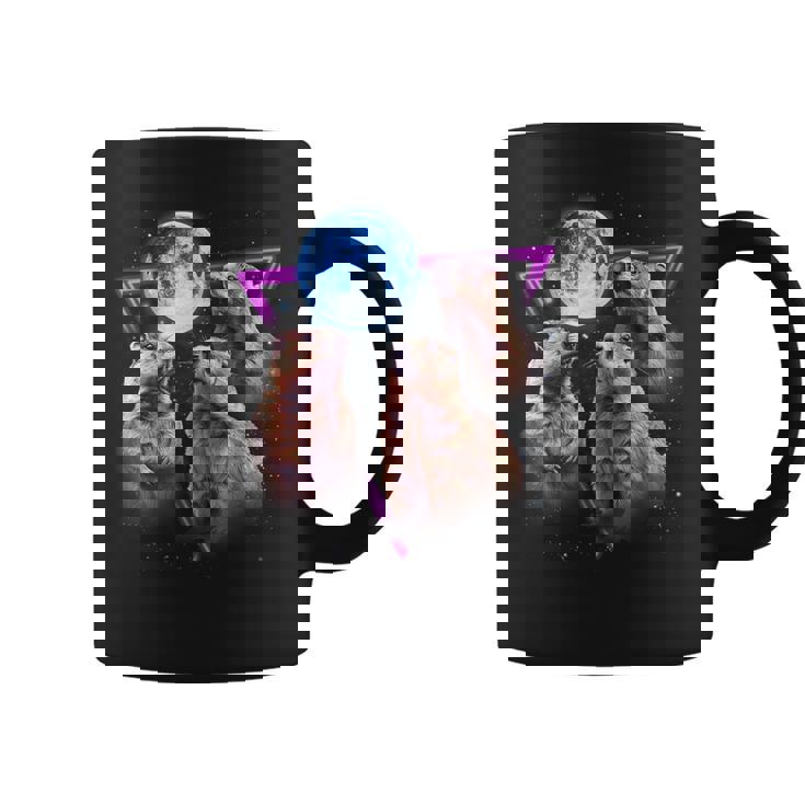 Three Groundhog Moon 3 Groundhog Head Groundhog Day Coffee Mug