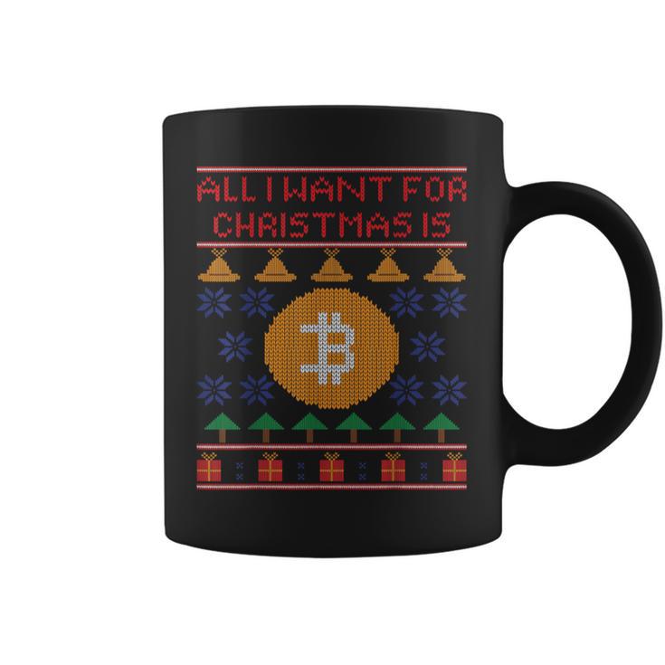 Ugly Christmas Bitcoin Short Sleeve Tassen