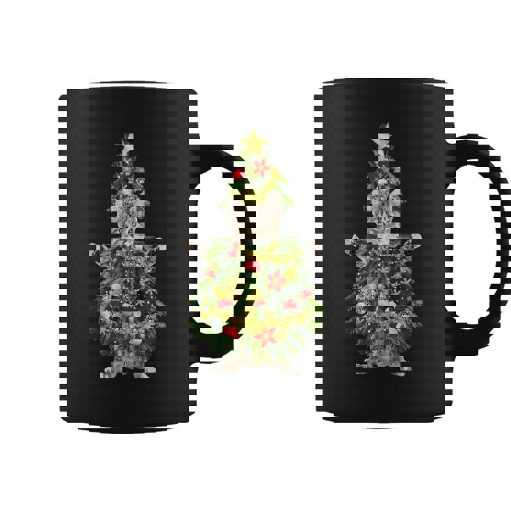 Xmas Holiday Cat Christmas Tree For Cat Kitten Lovers Coffee Mug