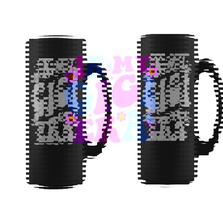 In My Gigi Era Pregnancy Announcement Grandma Mother's Day Small Black Coffee Mug