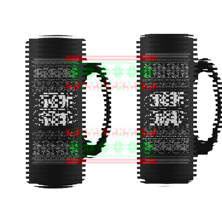 Groom Squad Xmas Bachelor Party Ugly Christmas Sweater Graphic Print Coffee Mug