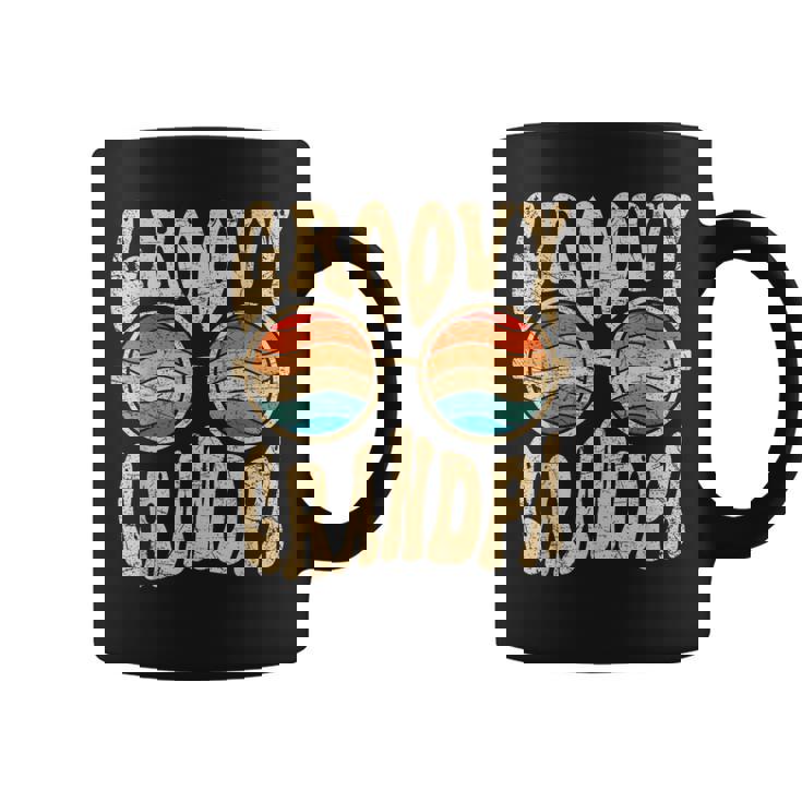 Groovy Grandpa Aesthetic Nostalgia 70'S Retro Grandpa Taza de café