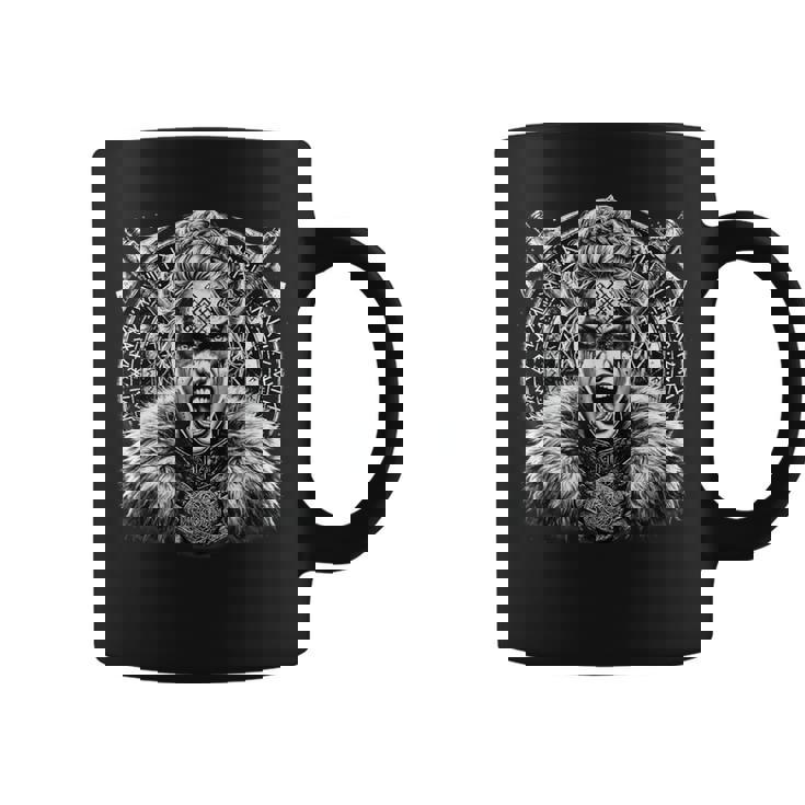 Guerrieriking Runes Armure Haches Mythologie Tasse