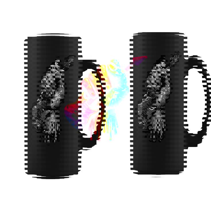 Guitare Électrique Colorés Les Musiciens Rock Guitariste Tasse