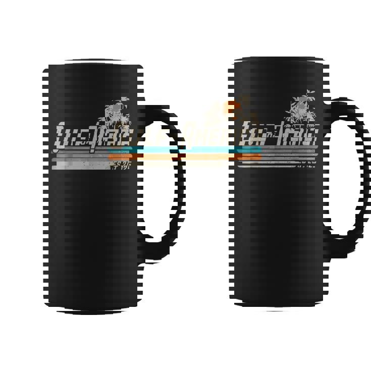Gulf Of Us America Est 2025 Retro Vintage Beach Coffee Mug