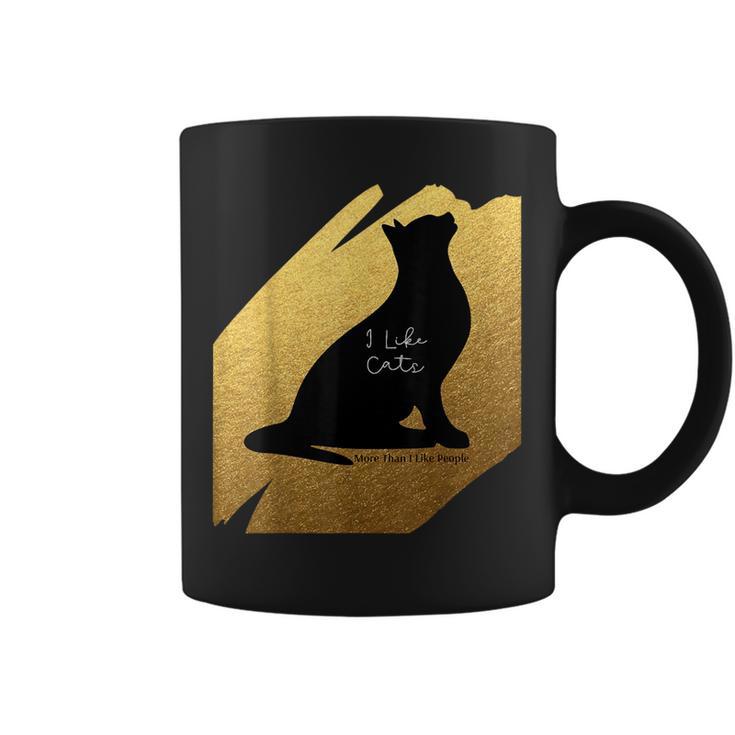 Me Gustan Más Los Gatos Que Las Personas Taza de café