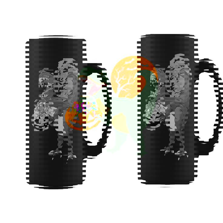 Halloween Dinosaur Pumpkin Scary T Rex Boy Kid Dino Graphic Print Coffee Mug