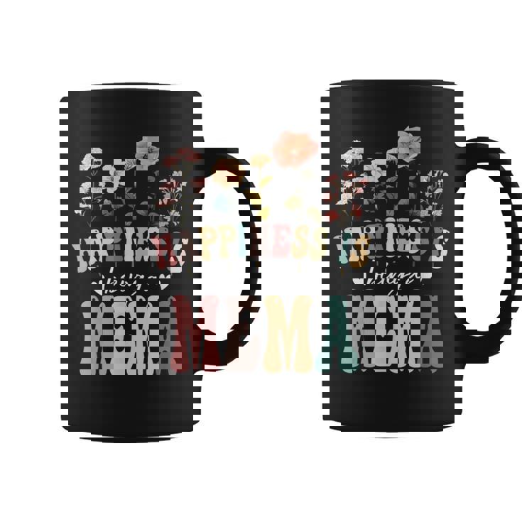 Happiness Is Being A Mema Floral Mema Mother's Day Coffee Mug