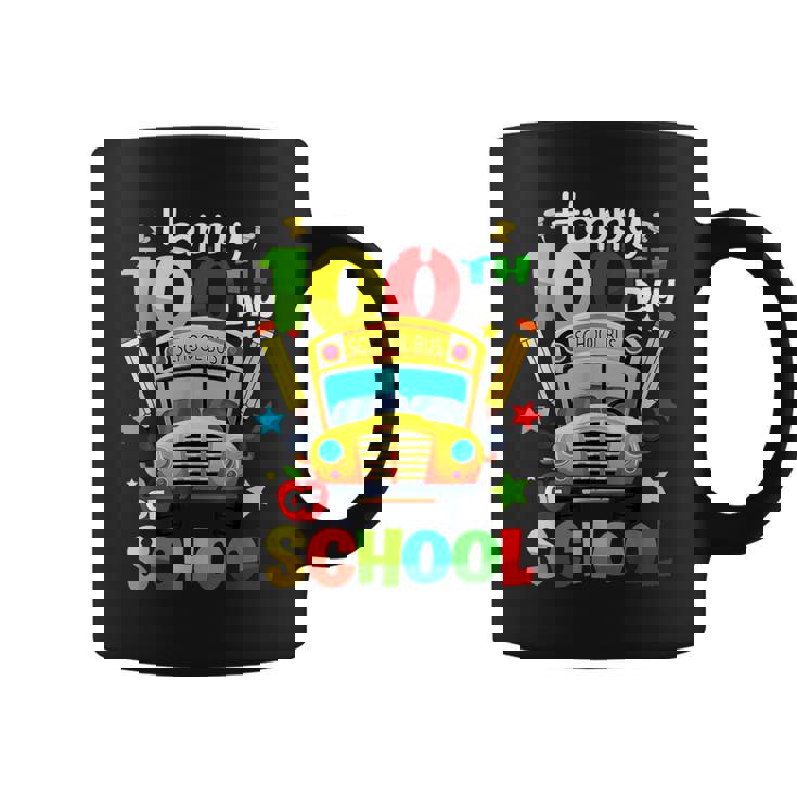 Happy 100Th Day Of School Bus Driver 100 Days Of School Coffee Mug