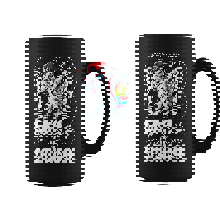 Happy 101 Days Of School Dabbing Dog Pencil Boy Girl Coffee Mug