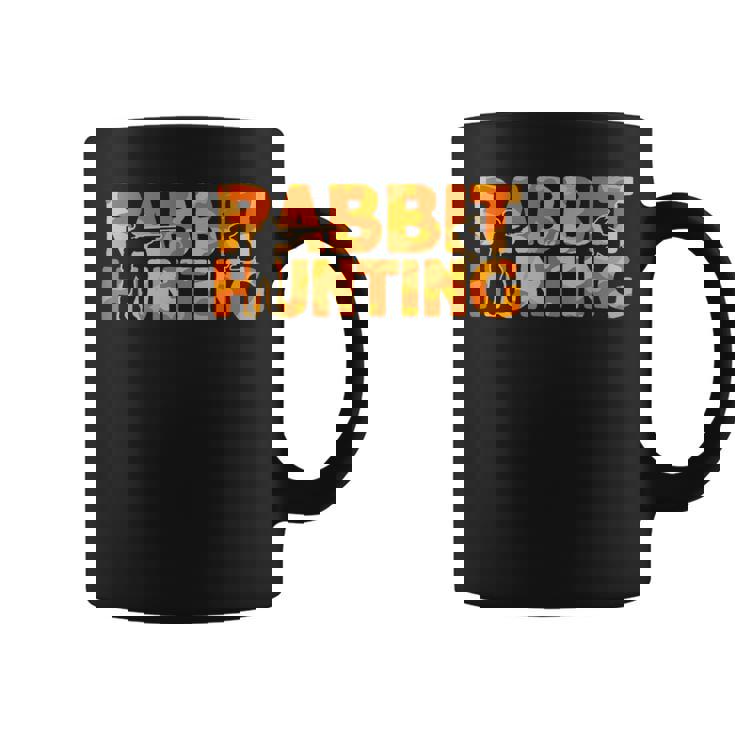 Hare Hunter Orange Camouflage Rabbit Hunting Graphic Print Coffee Mug