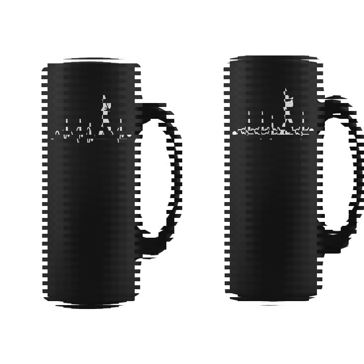 Heartbeat Baritone Ekg For Marching Band Mom Dad Coffee Mug