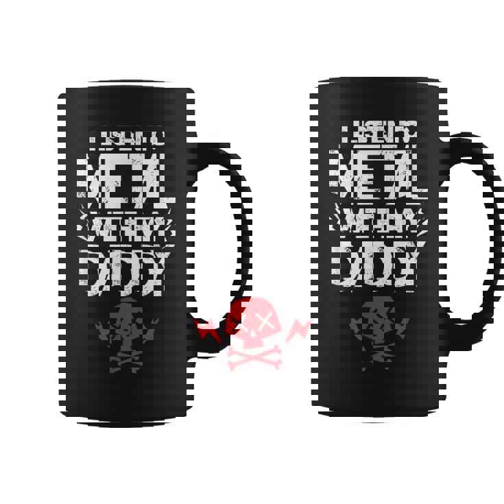 Heavy Metal Música Papá Papá Niños Rock Taza de café