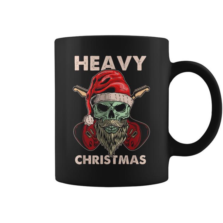 Heavy Metal Navidad Rock Navidad Taza de café