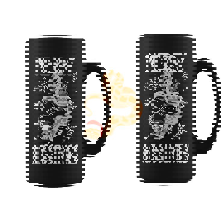 Hognose Snake Merry Hisstmas Christmas Hoggie With Santa Hat Graphic Print Coffee Mug