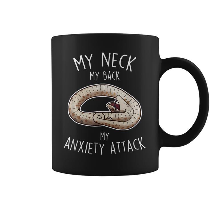 Hognose Snake My Neck My Back Cute Pet Reptile Lover Graphic Print Coffee Mug