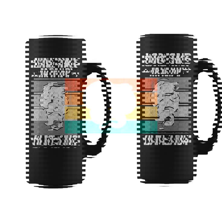 Hognose Snakes Make Me Happy Retro Western Hognose Graphic Print Coffee Mug
