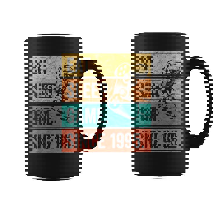 Hombre Eat Sleep Game Cumpleaños Regalo Hombre Chicointage 1995 Taza de café