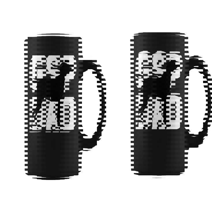 Hombre Puntero Inglés De Pelo Corto Regalo Gsp Dad Silhouette Taza de café