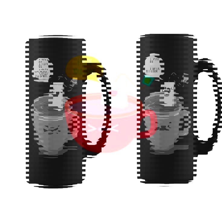 Hot Aromatic Drink Humor Pee In Your Happy Cup Bag Graphic Print Coffee Mug