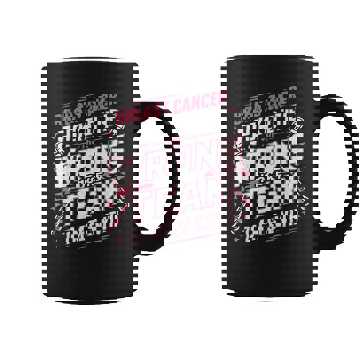 Ice Hockey Breast Cancer Awareness Month Pink Ribbon Coffee Mug