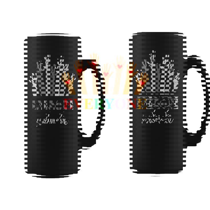 Idaho Teacher Everyone Is Welcome Here Inclusion & Equality Coffee Mug