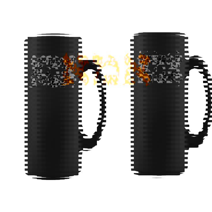Ima Hebreo Mamá En Leopardo Impresión Letras Taza de café