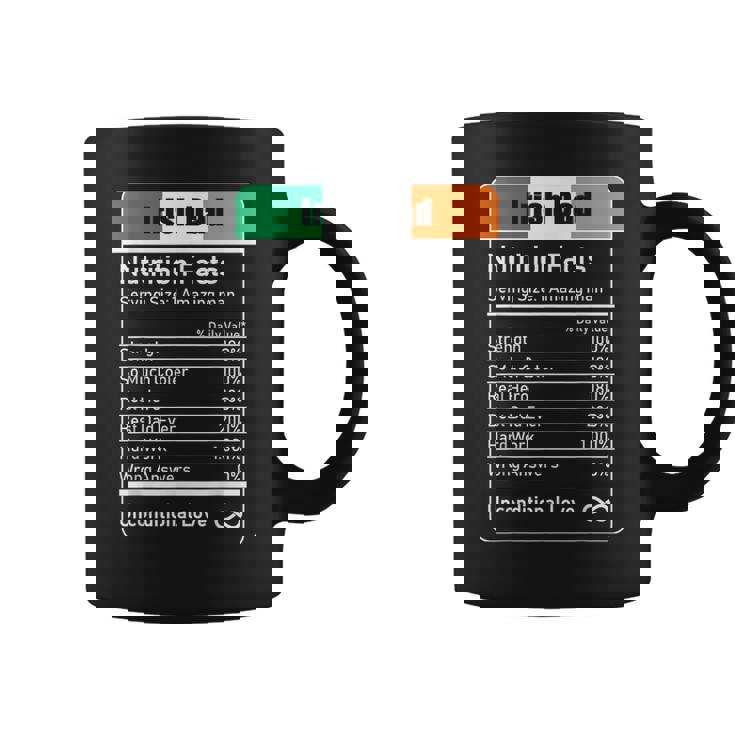 Irish Dad Nutrition Facts Father's Day Coffee Mug