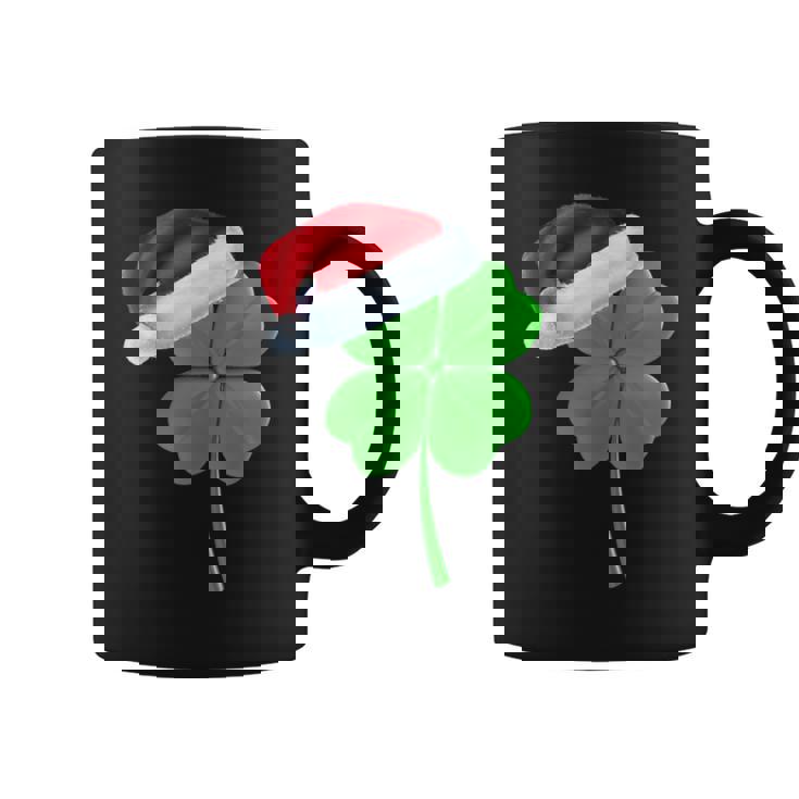 Irish Shamrock Lucky Clover Christmas Holiday Party T-Shirt Graphic Print Coffee Mug