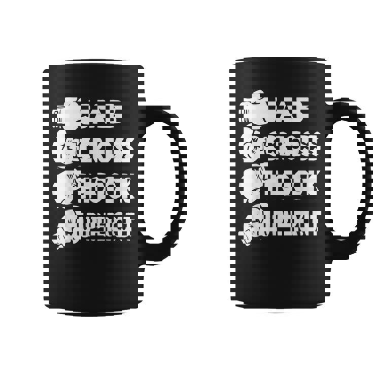 Jab Cross Hook Uppercut Boxeador Para Amantes Del Boxeo Gimnasio Kickboxing Taza de café
