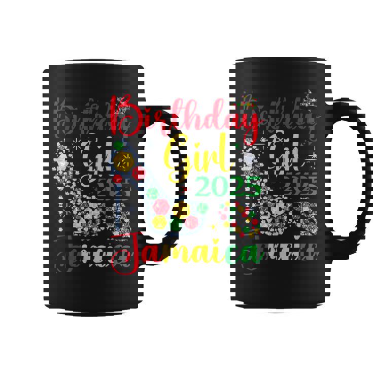 Jamaica Birthday Girl 2025 Jamaican Bday Group Party Women Coffee Mug