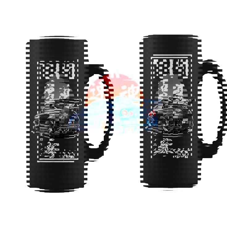 DRIFT マガジン　coffee Jdm Car S13 240 Super White Drift Machine Coffee Mug - Monsterry