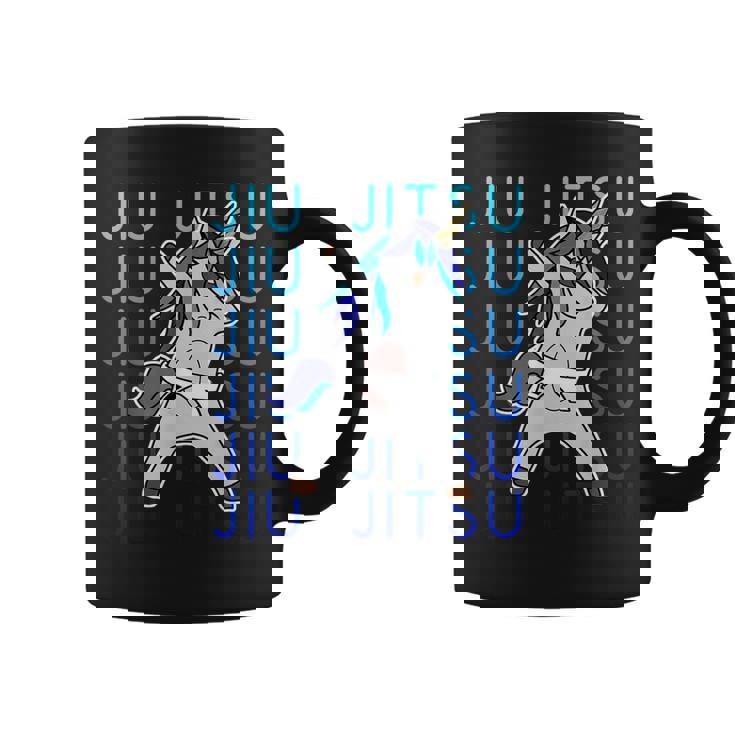 Jiu Jitsu Dabbing Unicornio Para Niñas Bjj Taza de café