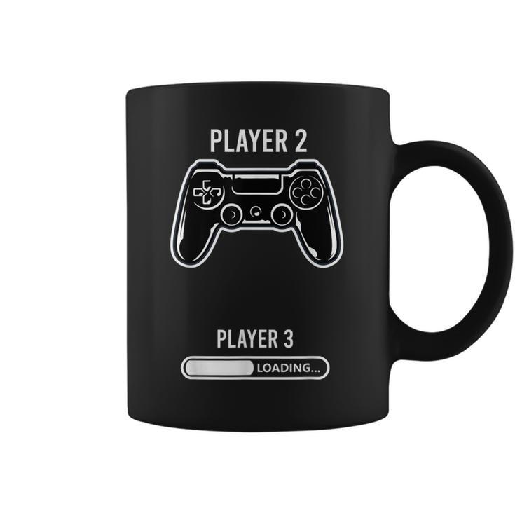 Jugador 2 Anuncio Embarazo Pareja Taza de café
