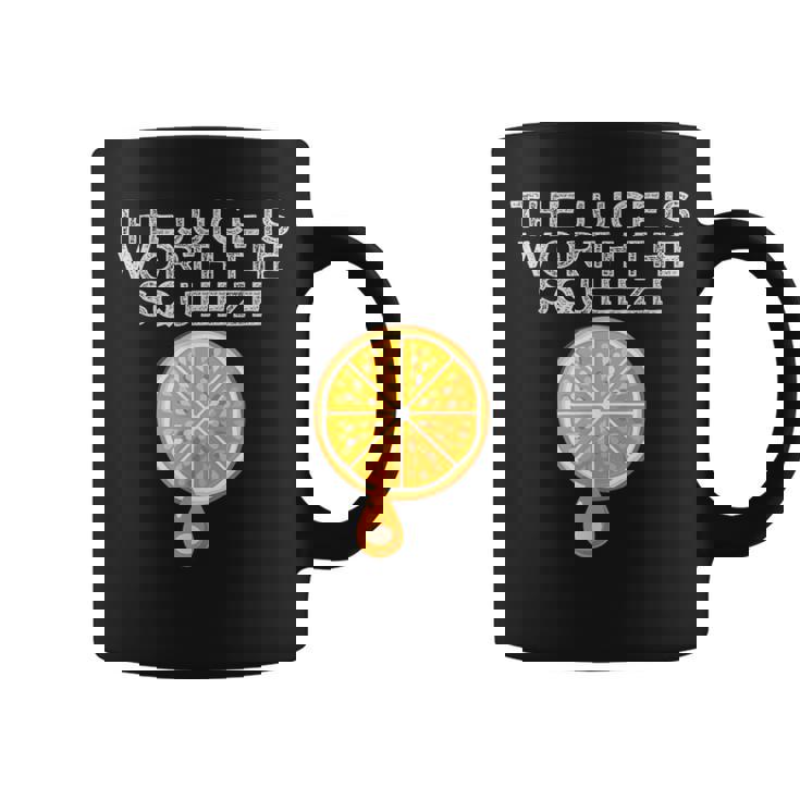 The Juice Is Worth The Squeeze Orange Juice Graphic Print Coffee Mug