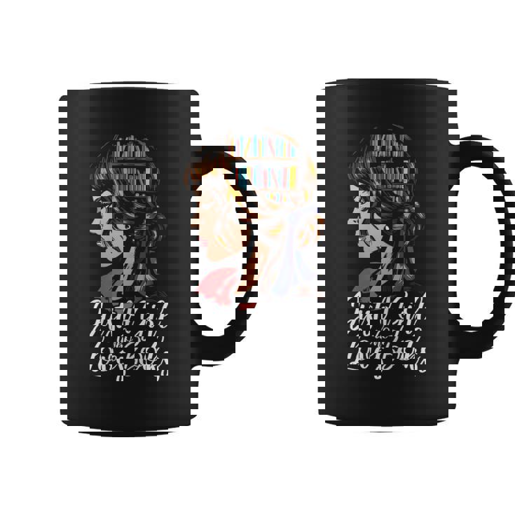 Just A Girl Who Loves Books Libros Taza de café