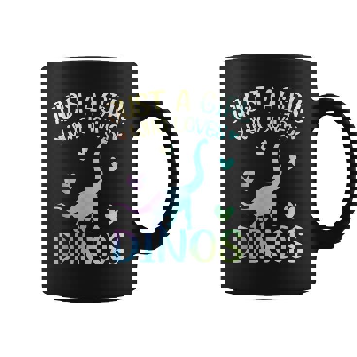 Just A Girl Who Loves Dinos La Chica De Los Dinosaurios Taza de café