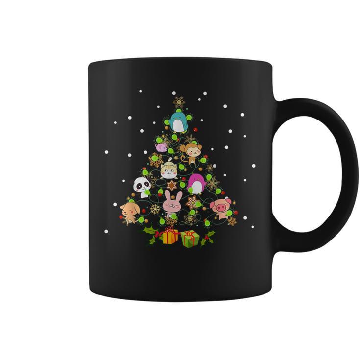 Kawaii Anime Christmas Tree Decor Winter Japanese Ornament Graphic Print Coffee Mug