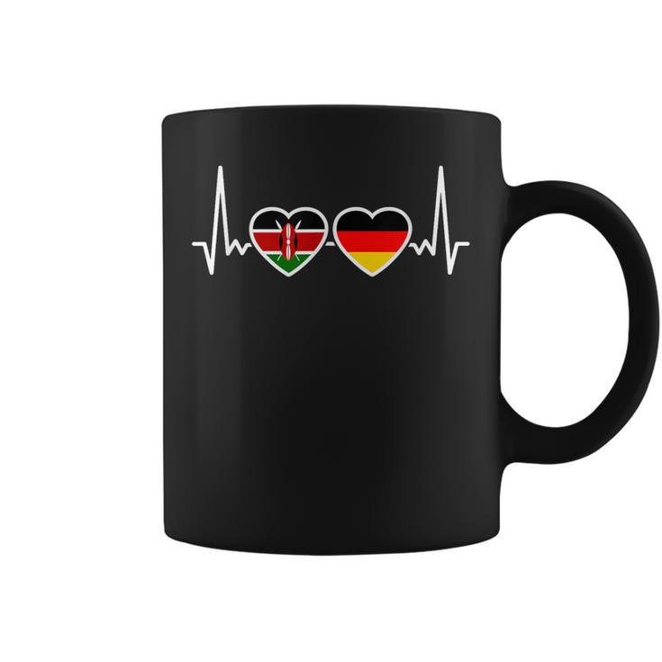 Kenya Germany Heartbeat Flag German Kenyan Tassen