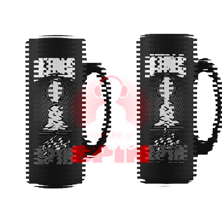 King Of The Spin Edm Dj Music Lover Taza de café