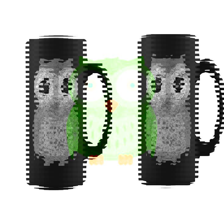 Large Green Owl For Any Owl Fan Vintage Owls Coffee Mug